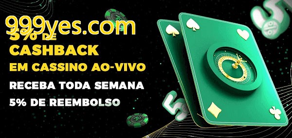 Promoções do cassino ao Vivo 999yes.com